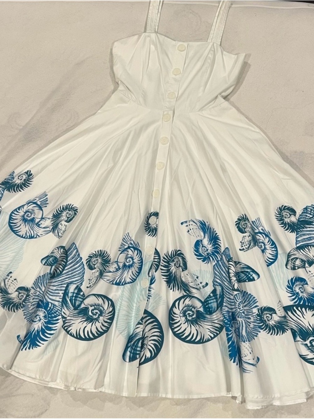 White House Black Market Ivory Lace Shell-Detail Dress